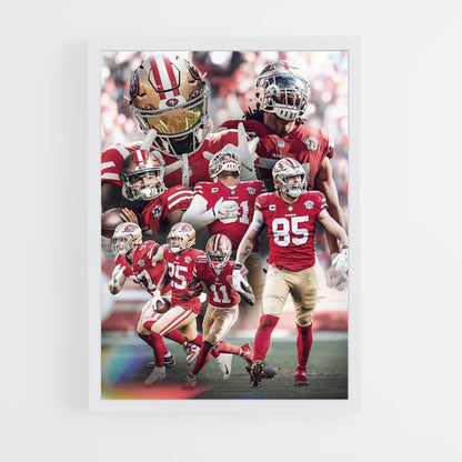 Teamplakat der San Francisco 49ers