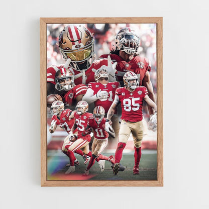 Teamplakat der San Francisco 49ers