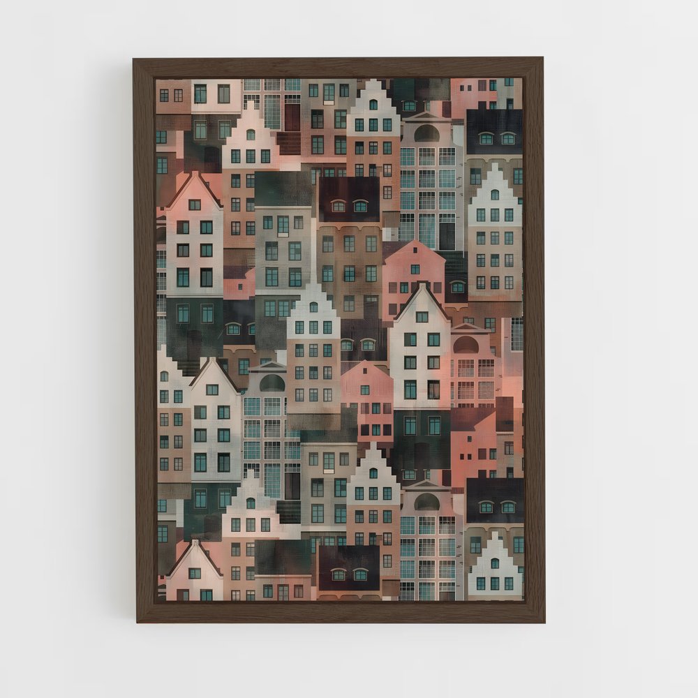 scandinavian-1 cadre Bois foncé
