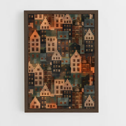 scandinavian-2 cadre Bois foncé
