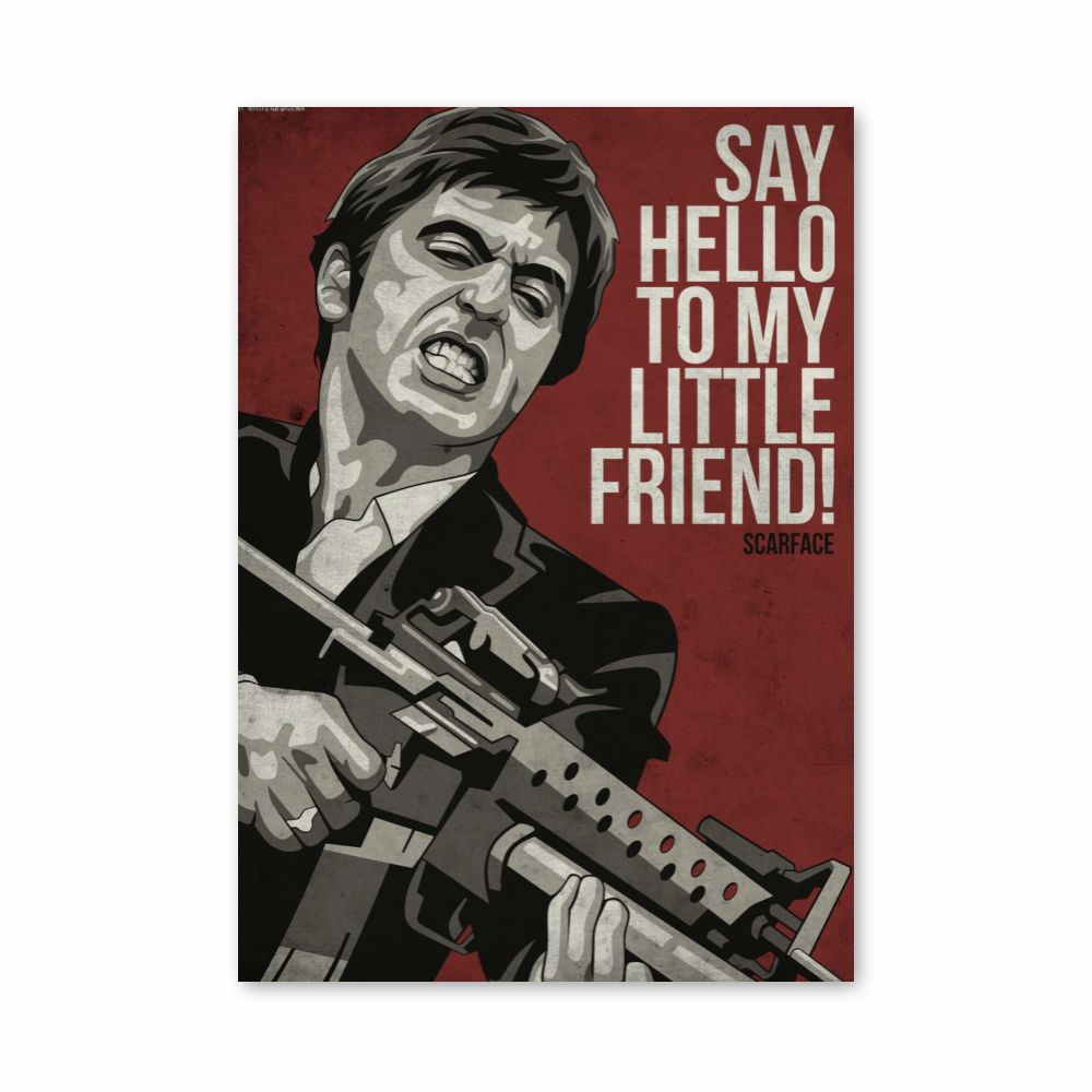 Poster Scarface Sag Hallo