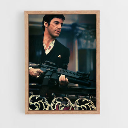 scarface-5 cadre Bois clair