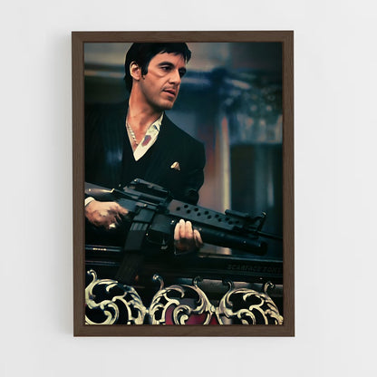 scarface-5 cadre Bois foncé