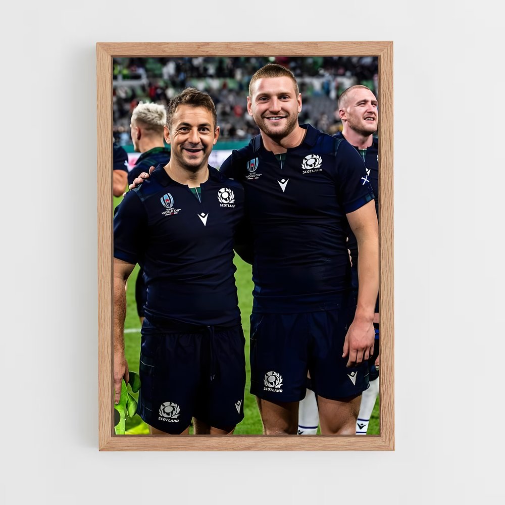 scotland-rugby-8 cadre Bois clair