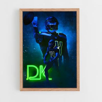 seahawks-1 cadre Bois clair