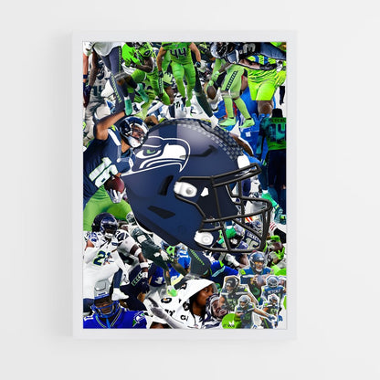 seahawks-12 cadre Blanc