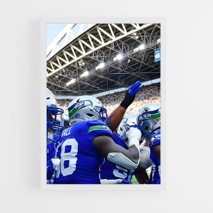 seahawks-16 cadre Blanc