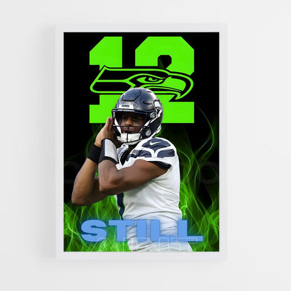 seahawks-19 cadre Blanc