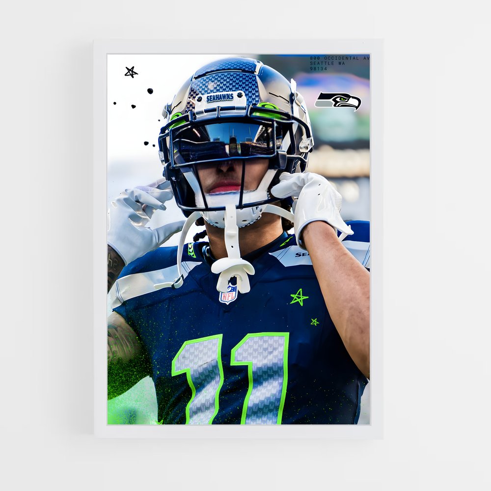 seahawks-21 cadre Blanc