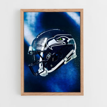seahawks-8 cadre Bois clair