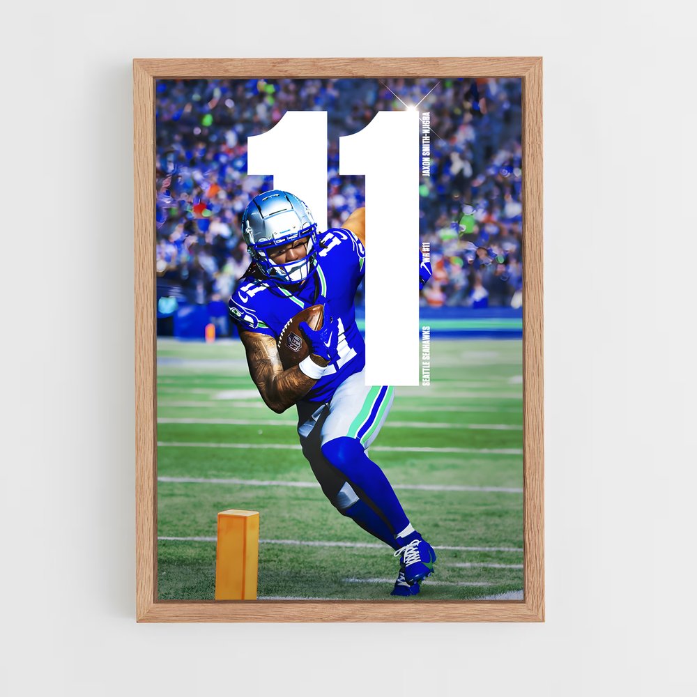 seahawks-9 cadre Bois clair