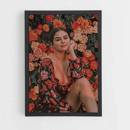 Poster Selena Gomez Blumen