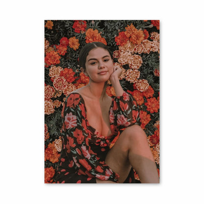 Poster Selena Gomez Blumen