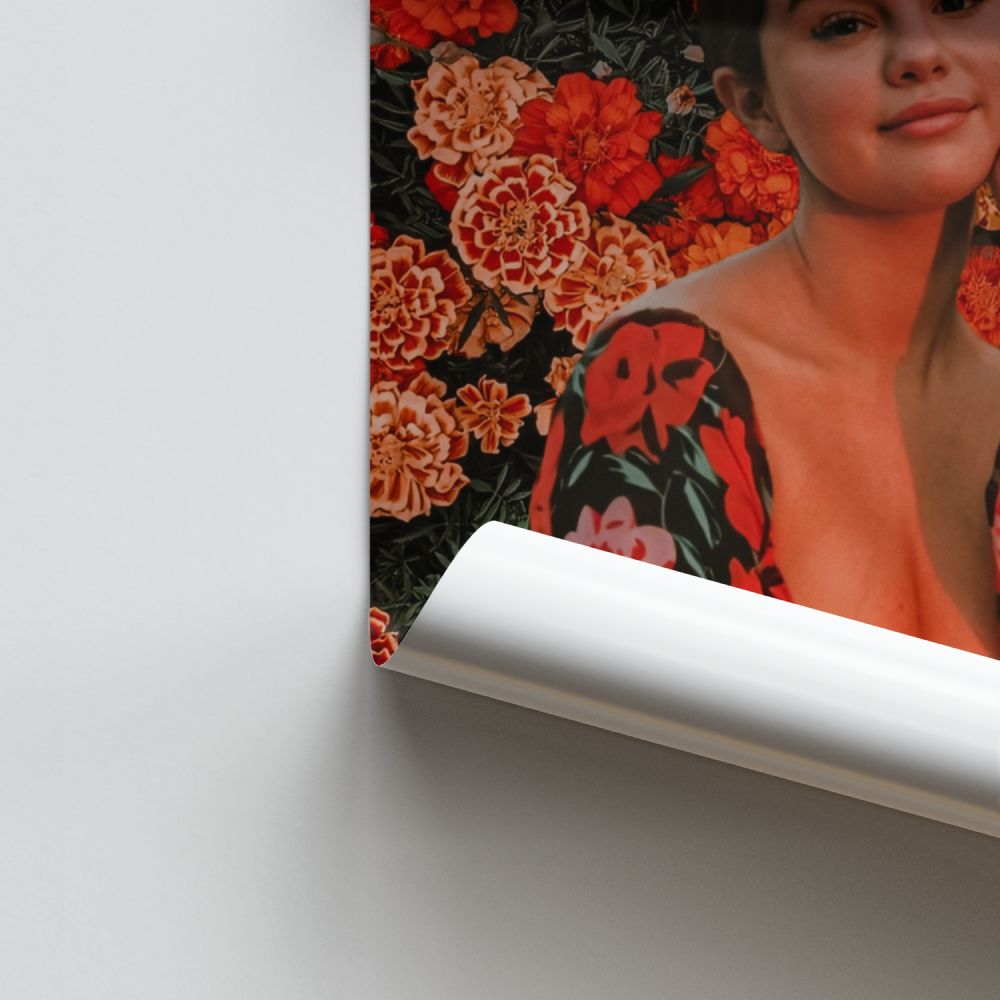 Poster Selena Gomez Blumen