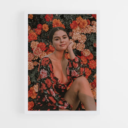 Poster Selena Gomez Blumen