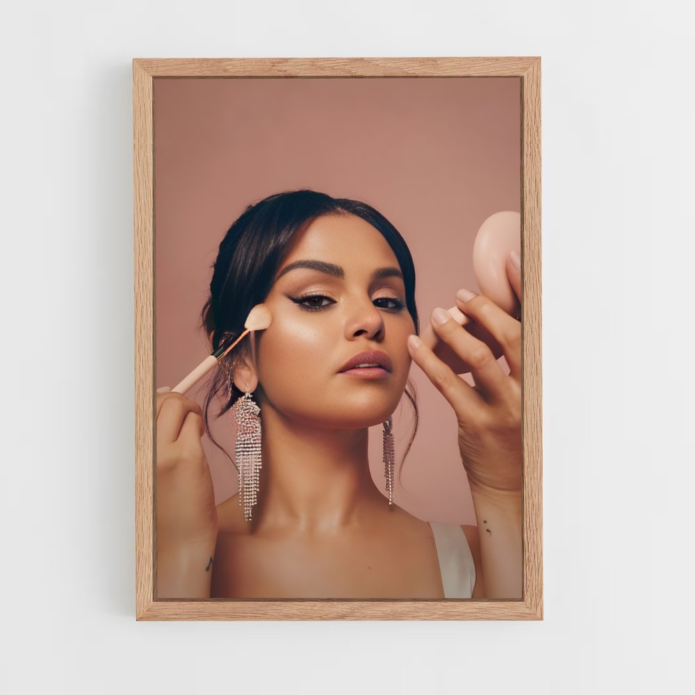 selena-gomez-3 cadre Bois clair