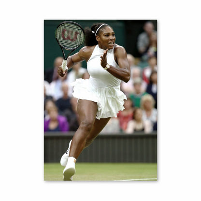 Poster Serena Williams Rennen