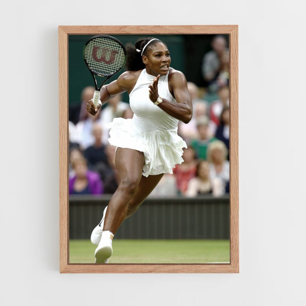 Poster Serena Williams Rennen