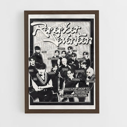 seventeen-17 cadre Bois foncé