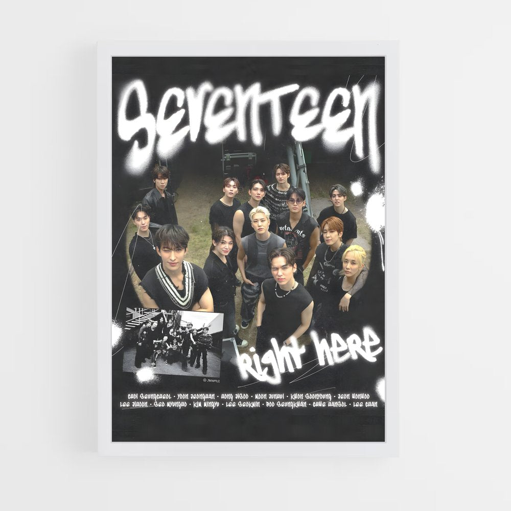 seventeen-4 cadre Blanc