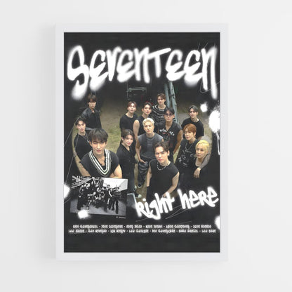 seventeen-4 cadre Blanc