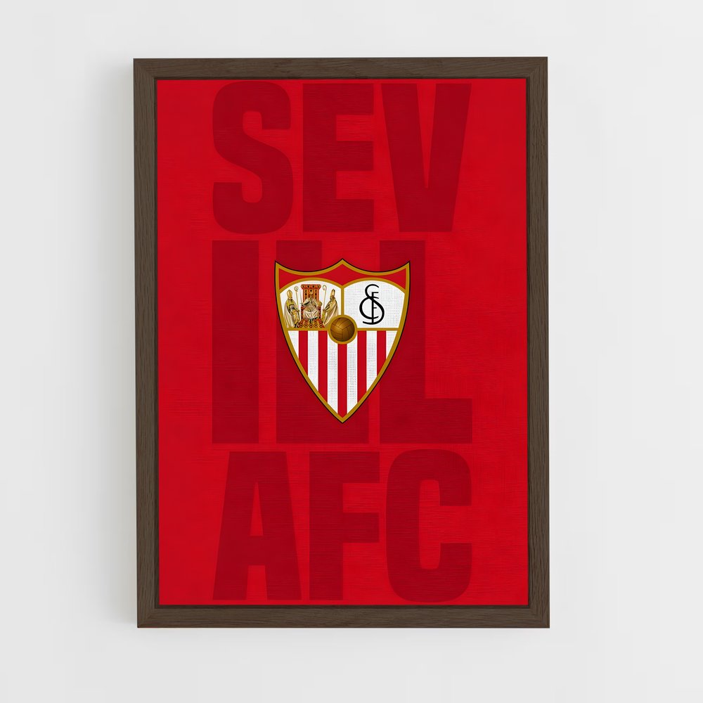 sevilla-fc-6 cadre Bois foncé