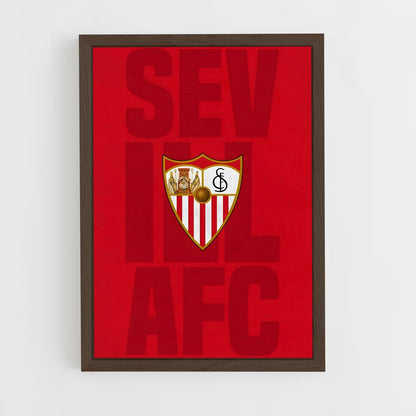 sevilla-fc-6 cadre Bois foncé