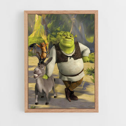 shrek-4 cadre Bois clair