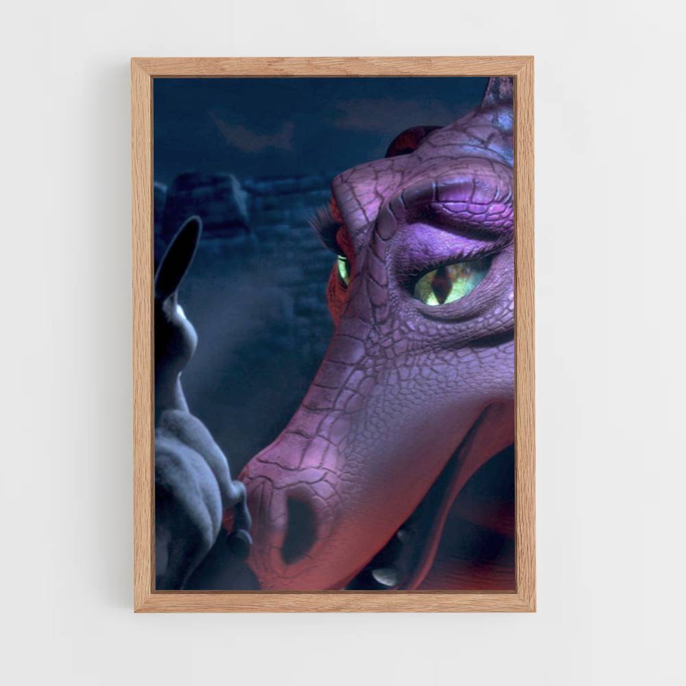 Esel-Shrek-Drachen-Poster