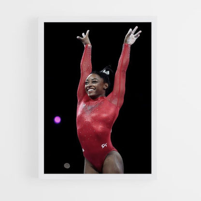 Poster Simone Biles Red