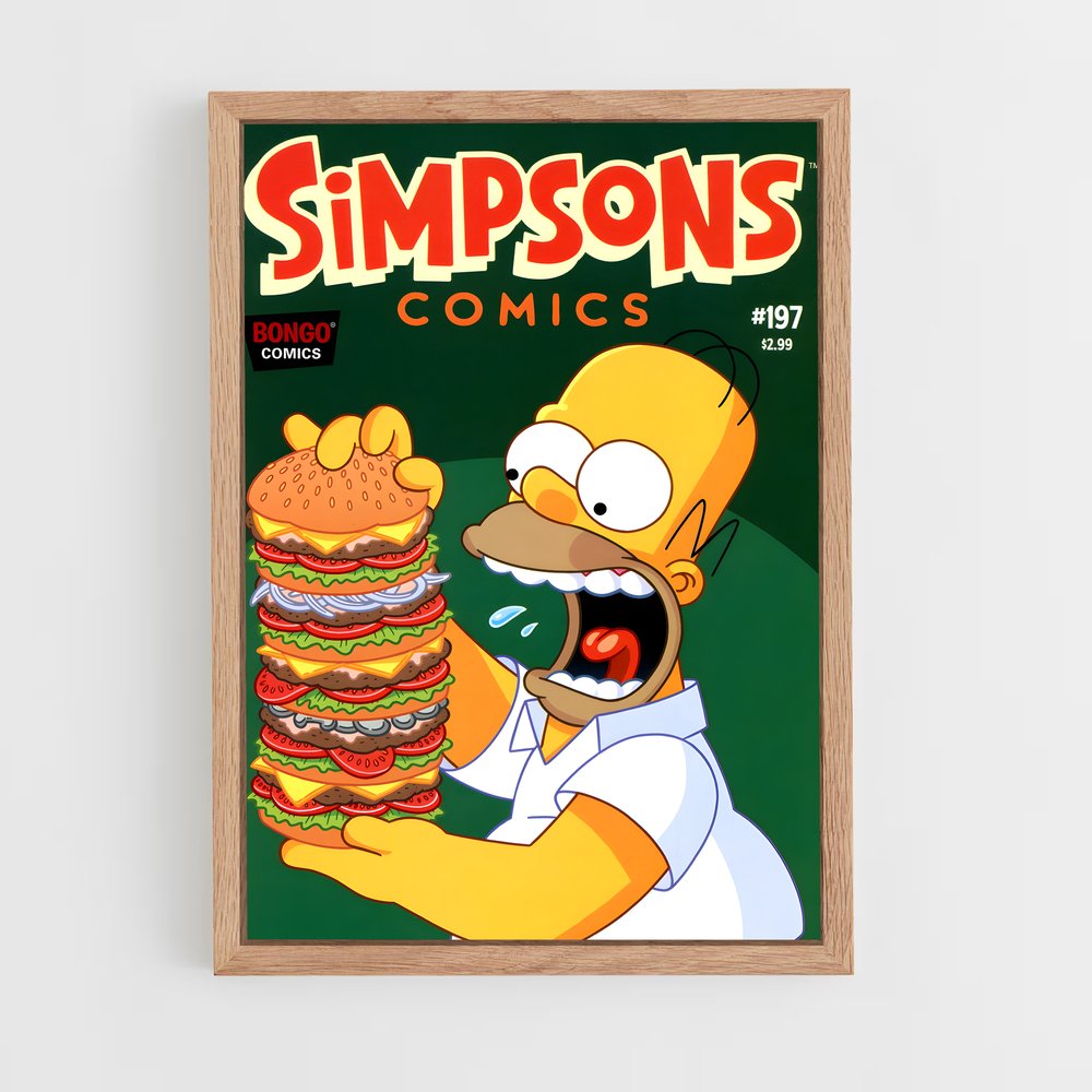 simpsons-1 cadre Bois clair