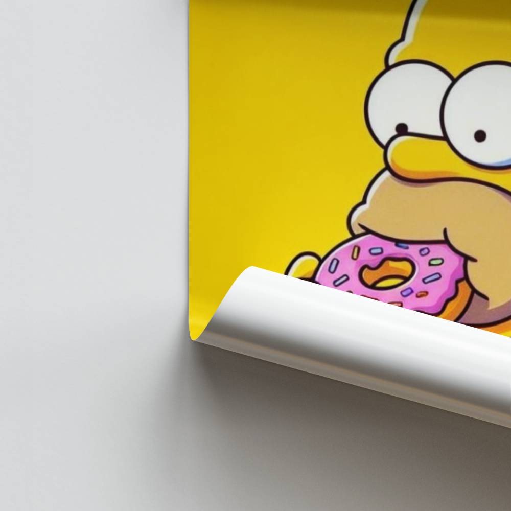 Homer Donut Poster