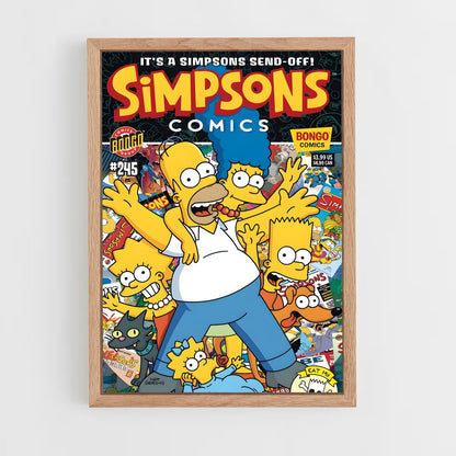 simpsons-4 cadre Bois clair