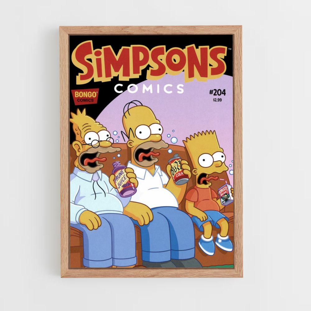 Poster Simpsons Bier