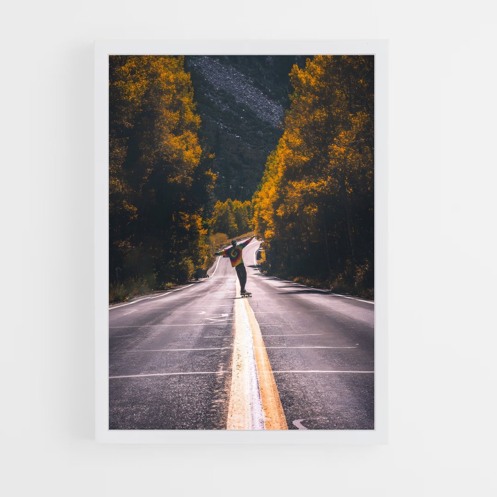 skateboard-14 cadre Blanc
