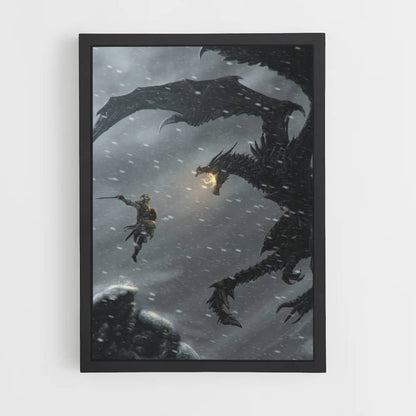 Poster Drachenkampf Skyrim