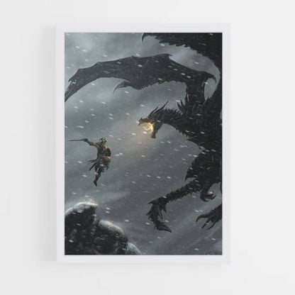 Poster Drachenkampf Skyrim