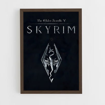 skyrim-4 cadre Bois foncé