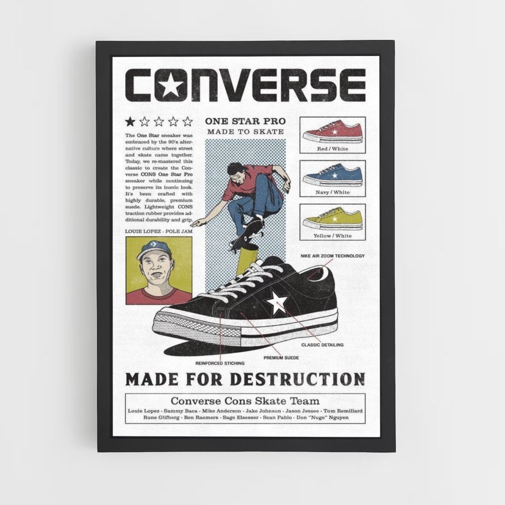 Converse One Star Pro Poster