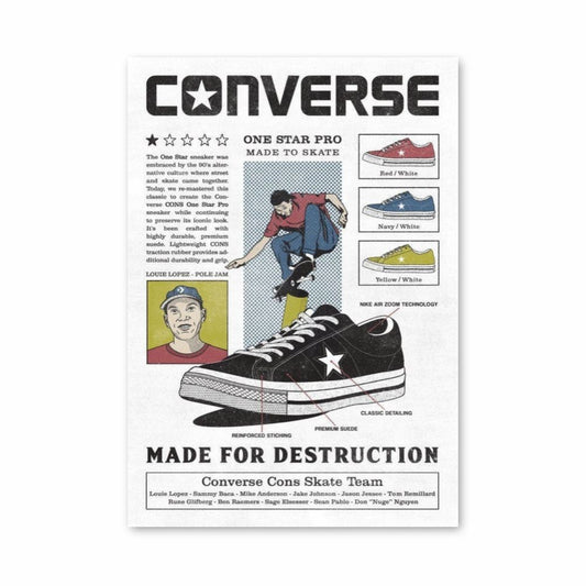 Converse One Star Pro Poster