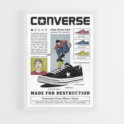 Converse One Star Pro Poster