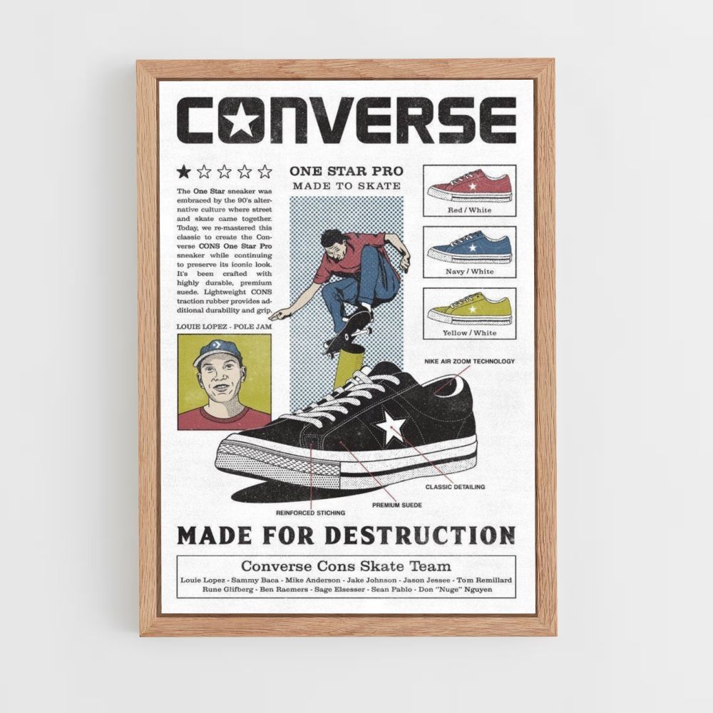 Converse One Star Pro Poster