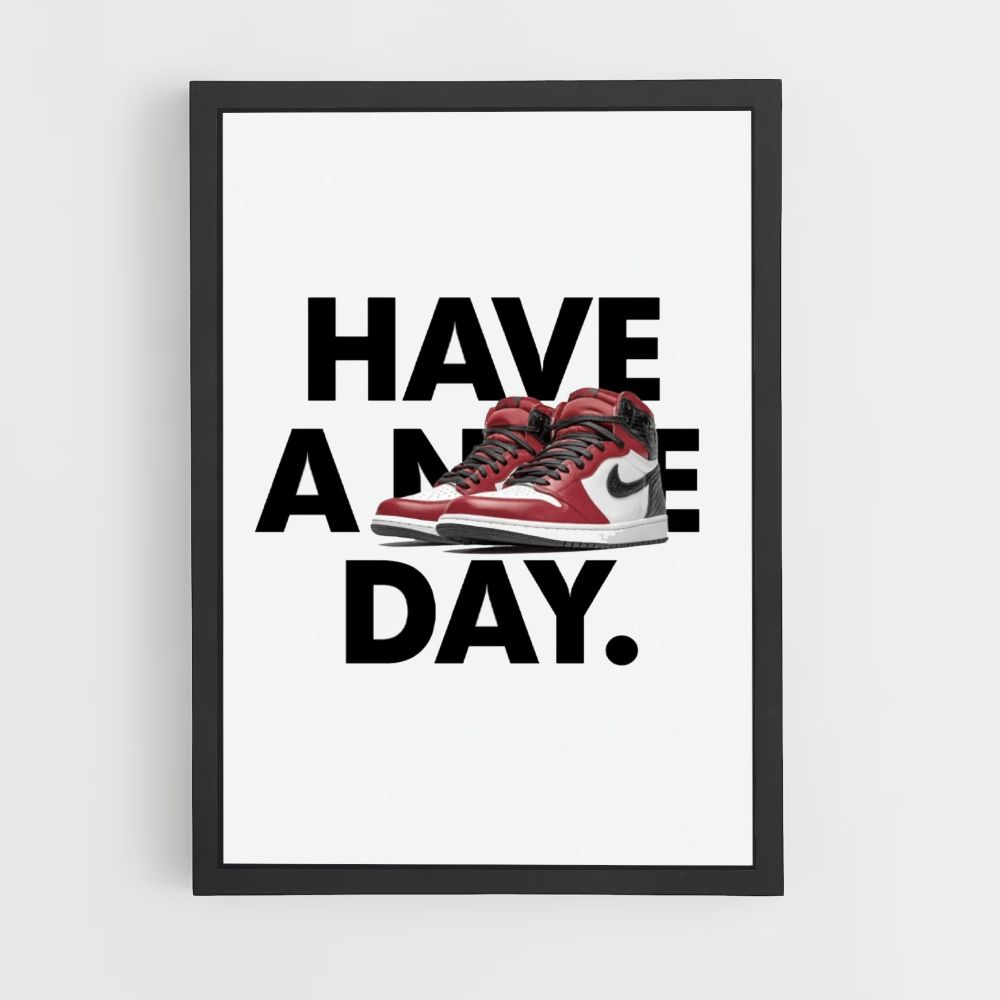 Poster Have a Nike Day Red