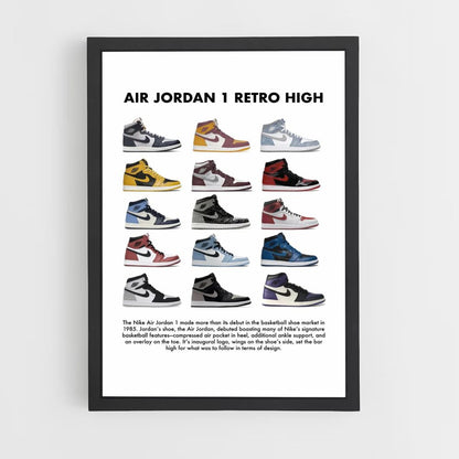 Poster Nike Air Jordan 1 Retro High