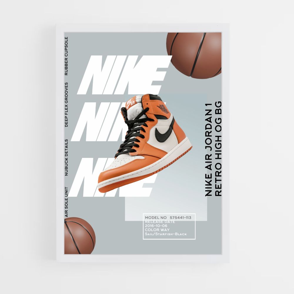 Nike Air Jordan 1 Poster