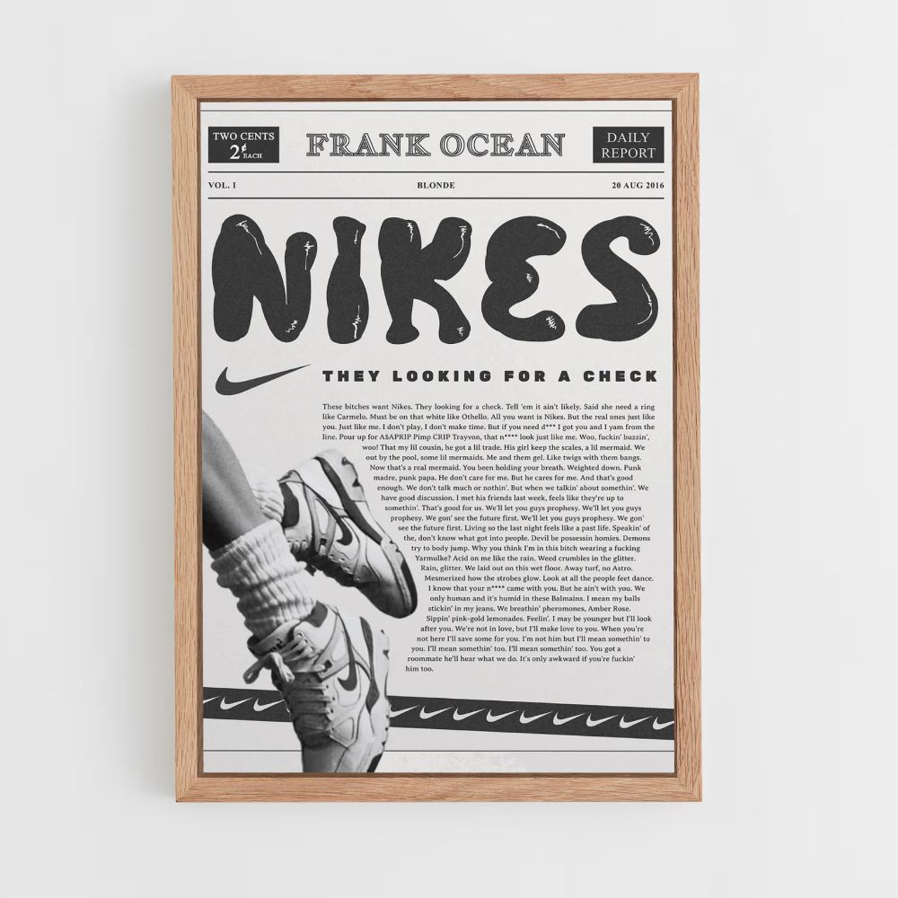 Poster Nikes Frank Ocean