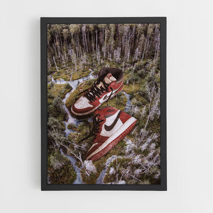 Poster Nike Air Jordan 1 Rot