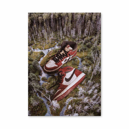 Poster Nike Air Jordan 1 Rot