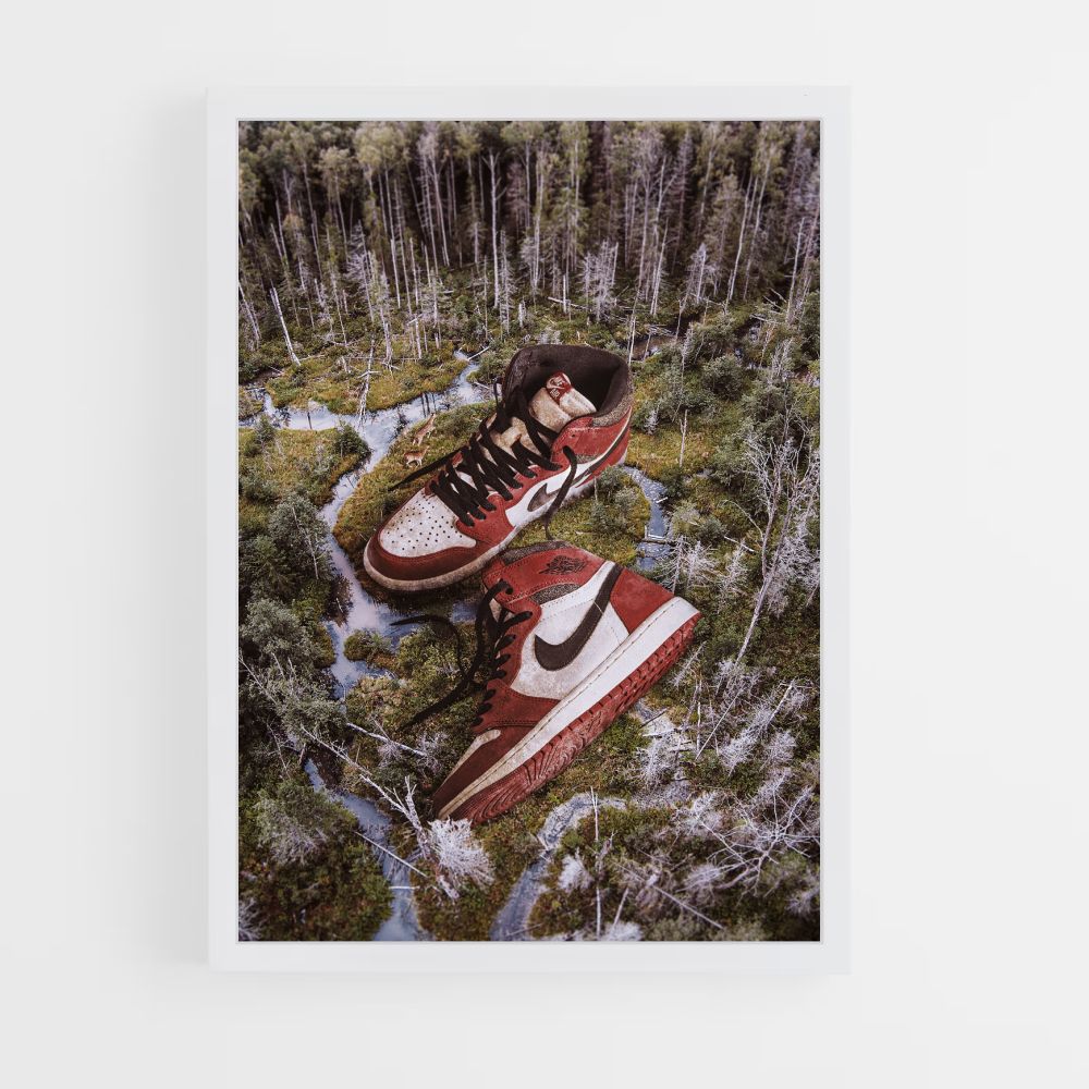 Poster Nike Air Jordan 1 Rot