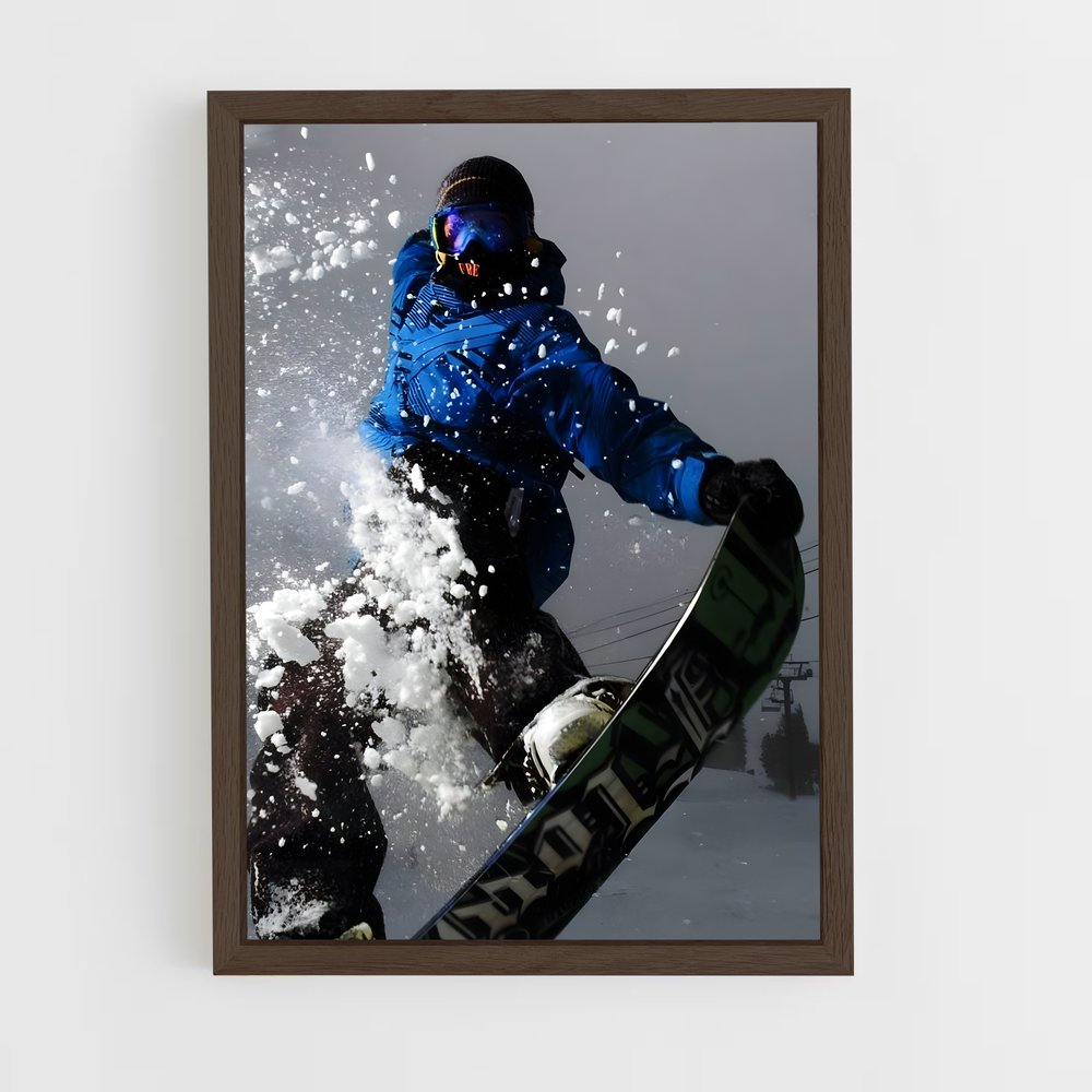 snowboard-3 cadre Bois foncé